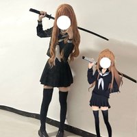 Anime Aisaka Taiga Cosplay Costume Japanese Sailor Jk Uniform Top Skirt Tie Suit for Women Halloween Carnival Party Outfit