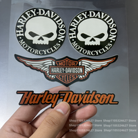 3D Sticker for Harley Skull Logo Motorcycle Personality Decorative Sticker Body Sticker Tail Label