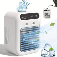 Mini air conditioning fan - USB rechargeable portable desktop cooling device, suitable for use in offices or dormitories,