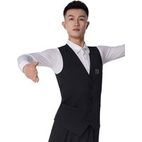 2023 Men's Professional Modern Dance Ballroom Dance Waltz Dance Outer Wear Vest F5007