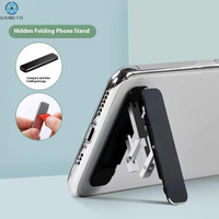 1PCS Mini Invisible Foldable Mobile Phone Stand Aluminum Alloy Desktop Mount Material Holder Adjustable Angle For Cellphone