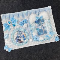 Lolita Ita Bag Insert Board Card Holder Badge Organizer Board Ribbon Lace Anime Cosplay Ita Bag Board Badge Display Board