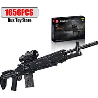 MOULD KING 14026 MK14 Battle Rifle Simulation Model Building Blocks DIY Assemble Display Collectible Brick Toy Set Birthday Gift
