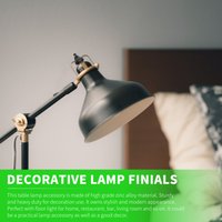 2Pcs Creative Lamp Caps Modern Lamp Finials Decorative Lampshade Finial Stylish Table Light Accessory for Home Decor