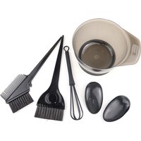 6 Pcs Hair Coloring Brush Hook Needle Professional Color Dye Highlighting Reusable Set Frosting Dyeing Tools Beauty Salon