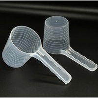 1pcs Transparent Pet Measuring Spoon With Scale Plastic Dog Cat Feeding Shovel Pet Tableware Supplies 50g 100ml