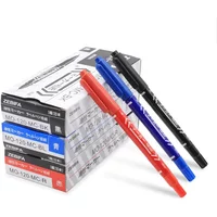 6/12Pcs/Set Permanent Marker Pen Twin Tip Fine Point Waterproof Ink Thin Nib Crude Nib Black Ink 0.5mm-1mm Fine Color