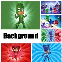 Cartoon H-PJ-M-Masks Cute Background Children Birthday Party Decoration Photography Colorful Backdrop Supplies Photo Shoot Props