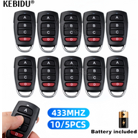 10PCS 5PCS Wireless RF 433mhz Remote Control Copy Code Garage Door Gate Duplicator 433 Mhz Key Remote Opener
