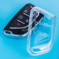 Transparent Clear Car Key Fob Cover Case Protector For 2020-2026 Cadillac XT4 CT4 CT5 Lyriq Escalade Optiq Vistiq 2025 2024 2023