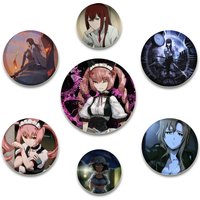 58mm Anime Steins;Gate Round Pins Handmade Brooch for Clothes Backpack Decoration Cartoon Badge Jewelry Accessories Gifts