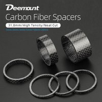 31.8mm Fork Headset Carbon Spacers MTB Bicycle Handlebar Stem Rise Up Adjust Washers 3K Glossy Fiber Steering DIY Accessories