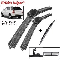 Erick's Wiper Front & Rear Wiper Blades Set Kit For KIA Sportage JE / KM 2005 - 2010 Windshield Windscreen Window 24"+16"+13"