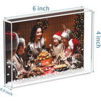 Sublimation Blank Plastic Snowflake Picture Frame Heat Transfer Liquid Picture Frame Aluminum Sheet Printing Christmas Gift