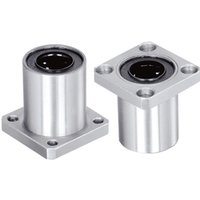 1pcs Square Flange Linear Motion Bushing Ball Bearing LMK6UU 8 10 12 13 16 20 25 LMK8LUU/10LUU/12LUU Bearing CNC Linear Bush
