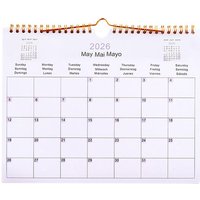 2025 Calendar 2025-2026 Calendar Planner Multilingual Coil Planner Agenda Organizer Scheduling For Home Office School Classroom