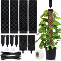 J1UL1N Moss Rod For Monstera Trellis Indoor Plants 113 Cm Trellis Monstera Plant Stake Ivy Plant Holder, For Garden Planting