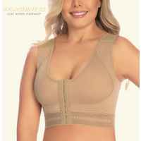 Women's Corset Body Shaping Bra Faja Colombian Underwear Posture Correcting Shapewear Top Chest Support Wide Shoulder Straps