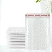 100pcs Pearlescent Film Waterproof Bubble Bag Packaging Express Bag White Foam Self Seal Pack Bag ShippingbagThickened Envelope image 3