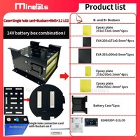 24V DIY Batteriegehäuse 280ah Batteriebox Kit für JK 8S 200A Smart BMS LiFePO4 Batteriegehäuse 24V DIY Kits 280AH 300AH 320AH 340AH