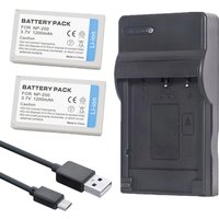 Battery or Charger For Konica Minolta NP-200 DiMAGE Xt Biz Xi Xg X