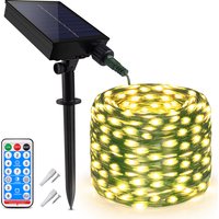 100M-10M Große Solarpanel-LED-Lichterkette für Außenbereich, Schnellaufladung, 8 Modi, Wasserdicht, für Weihnachten, Hochzeit, Gartendekoration