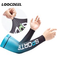 AliExpress loogdeel LOOGDEEL Sports Long Gloves Cycling Fishing Hand Protector Women Men Bike Ice Silk Cool Arm Sleeves Sun UV Protection Arm Guard