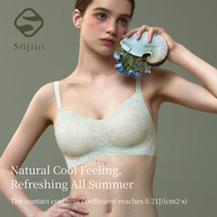 SUJIIN Sexy Lace Seamless Bra for Women Summer Wireless Push Up Female Bras Female Comfort Breathable Bralette Mujer Bh MX236