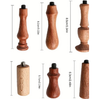 1pc Wax Seal Stamp Handle Only Rosewood Wood Handle Replacement for Vintage Wax Sealing Stamps Removable 7mm Diameter Head