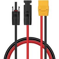 10AWG 1m/3.3Ft Solar to XT90 Female Cable for Bluetti AC200/P/L/Max SOLARPLAY Q2501 AFERIY FOSSiBOT etc. Portable Power Station.