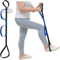 Black Blue Nylon Leg Lifting Belt Multi Use Leg Lift Strap Disabled Accessories Wear Resist Leg Train Strap Health Care Braces