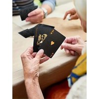 Magic Waterproof Black Gold Poker Cards Set - Premium Board Game Gift Collection for Adults, Durable Playing Cards