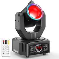 U'King Mini 30W Spot Beam Moving Head Light LED 4IN1 RGBW Efekt Stroboskopowy Światło Sceniczne DMX Aktywowane Dźwiękiem Światło DJ Disco Bar na Imprezy