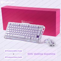 GravaStar M1 M2 Wireless Mouse Mercury K1 Keyboard Magnesium Alloy Hollow design Bluetooth 2.4G Wired RGB Gaming PC Accessories