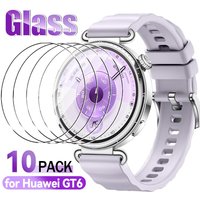 10-1Pcs for Huawei Watch GT 6 5 4 3 2 Tempered Glass 41mm 46mm Screen Protector Case-friendly Glass Protective Film for GT6 Pro