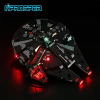 Hprosper 5V LED Lighting (No Model) For LEGO 75389 Star Wars The Dark Falcon Decorative Lamp With Battery Box