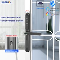 TTLock App Smart Aluminum Door Lock Waterproof Fingerprint Digital Password RFID Card Remote Electronic Sliding Glass Door Lock image 4
