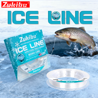 ZUKIBO Ice Mono Line Crystal Nylon Super Tensile Zero Memory Usa Design High Abrasion Resistant Soft Fishing Line Bass Tool