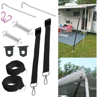 Für Fiamma Markise Tie Down Kit Typ S Schwarz für F35 F45 F65 Caravan Wohnmobil Outdoor Camping Werkzeug Automobile Teile