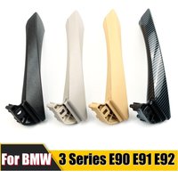 Car Interior Passenger Door Handle Pull Carbon Fiber Kit RHD LHD For BMW 3 series E90 E91 E92 316 318 320 325 328i 2005-2012