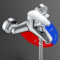 Bathroom Faucets Bath Mixing Tap Household Triple Hot and Cold Water Faucet Pressurized Multifunctional Shower Faucet