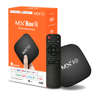 MX10 Android 143TV Box RK3228 Octa Core Cortex A55 Obsługa wideo 8K 4K 1000M LAN Wifi6 Odtwarzacz multimedialny Wentylator chłodzący