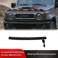 Off Road 4x4 Exterior Accessories Shield Sand Block Bonnet Protector With Lights For SUZUKI 2019+ Jimny 3/5 Door JB64 JB74 JC74