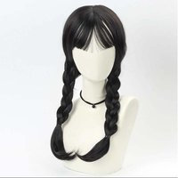 Anime Cosplay Wig Women Long Hair Wig High Temperature Resistant Synthet Braid Halloween Carnival Wigs Prop Accessory