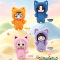 EAKI NARUTO Kitten Land Series V3 Plush Blind Box Naruto Sasuke Itachi Peripheral Anime Toy Surprise Vinyl Doll Collectible Gift