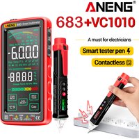 ANENG 683 6000 Counting Digital Multimeter+VC1010 Non Contact Voltage Test Pen Electrical Maintenance Tool Combination with NCV