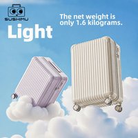 Ultra-light 14-inch small suitcase, 20-inch carry-on luggage, lightweight travel case, Spring Airlines hand luggage with telesco
