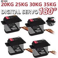 RCXAZ 20KG 25KG 30KG 35KG Waterproof Digital Servo High Torque 180° Metal Gear Aluminum Case for RC Car Boat Airplane