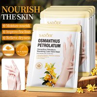 5 Pairs SADOER Osmanthus Hand Mask Whitening Moisturizing Anit-aging Anti Wrinkles Exfoliating Hand Gloves Hands Exfoliator
