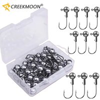 10pcs Metal Jig Head Fishing Hooks Tungsten Sharp Jigging Heads Hook for Soft Lure Worm Crappie Jigs Fishing Hook Saltwater 지그헤드
